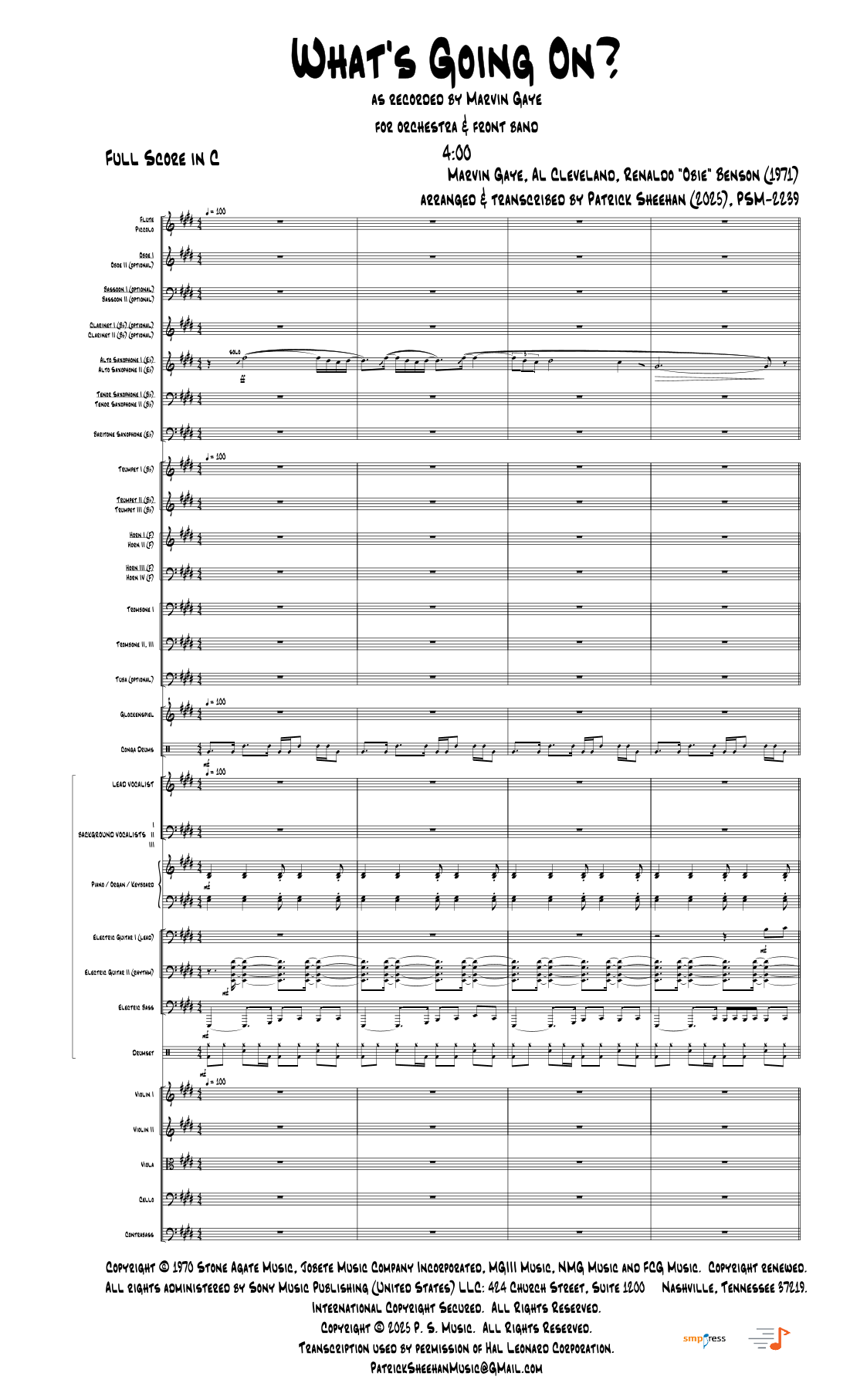 What's Going On (arr. Patrick Sheehan) by All Star Tribute Full Orchestra