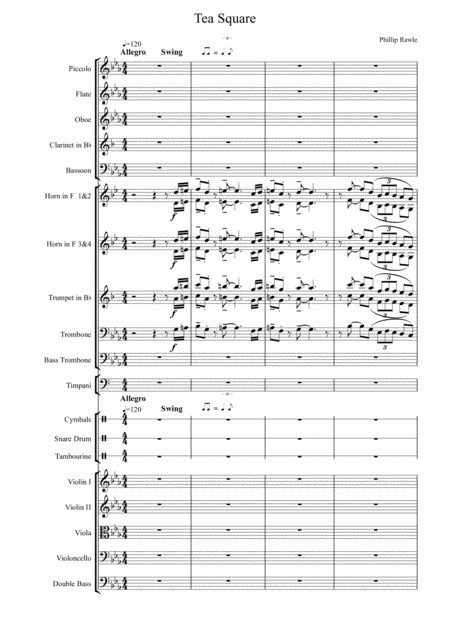 Tea Square by Phillip Rawle Full Orchestra