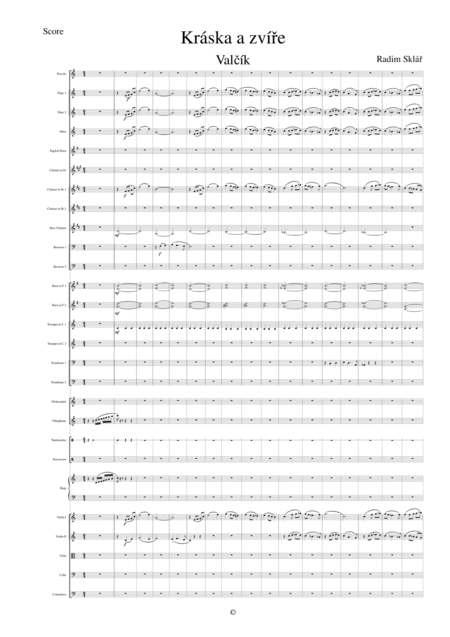 Beauty and the beast - Vienna waltz by Radim Sklár Full Orchestra (美女与野兽 - 维也纳华尔兹 - Radim Sklár 管弦乐团) - 预览