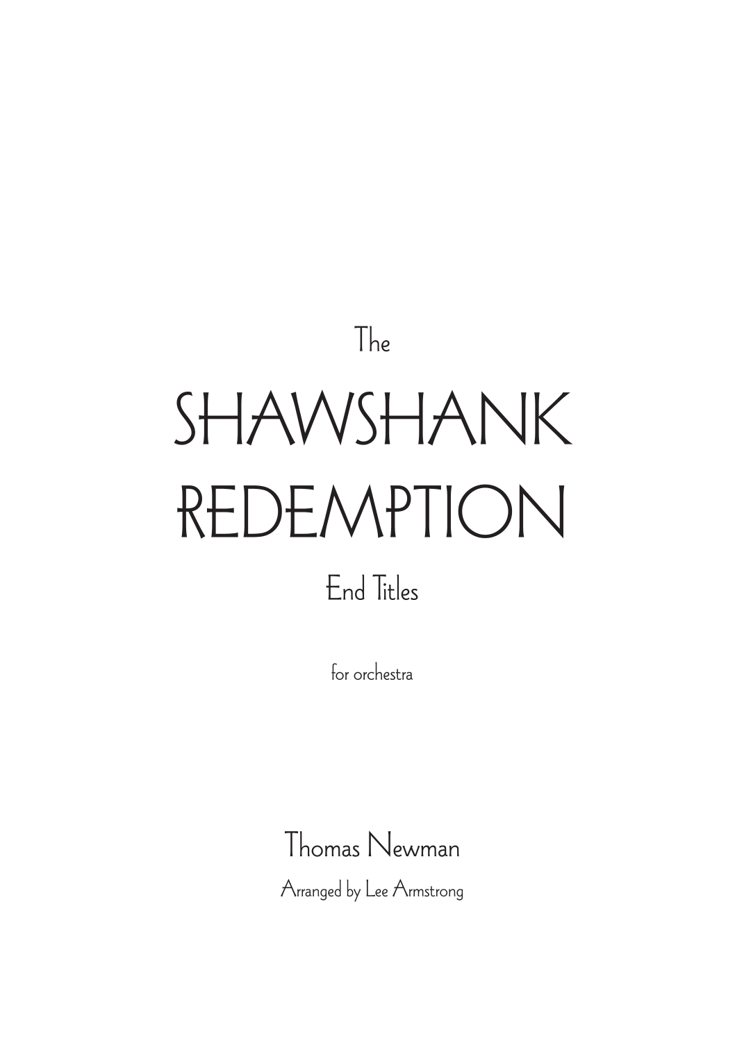 The Shawshank Redemption - End Title (arr. Lee Armstrong) by Ost (Original Soundtrack) Full Orchestra (《肖申克的救赎》片尾曲 - 管弦乐团版) - 预览
