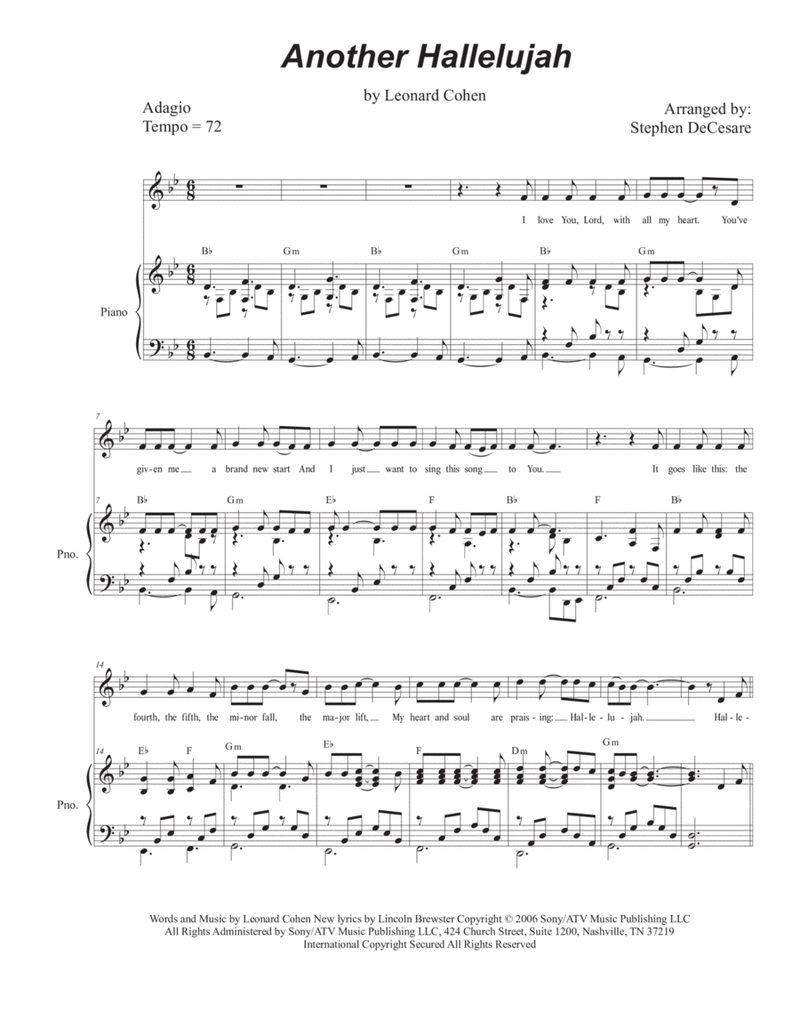 Another Hallelujah (arr. Stephen DeCesare) Digital Sheet Music