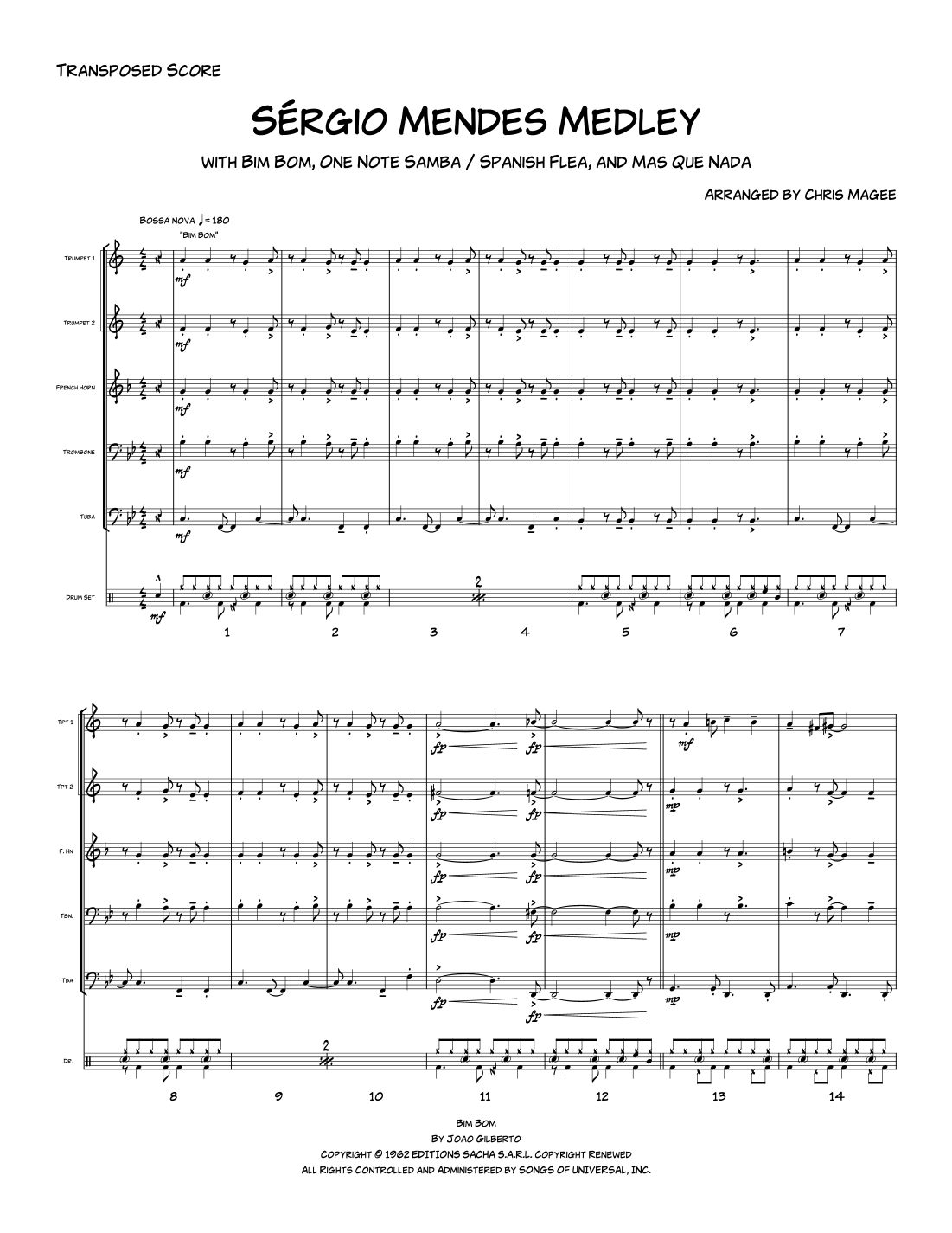 Medley: Bim-Bom with One Note Samba (Samba De Uma Nota So), Spanish ...