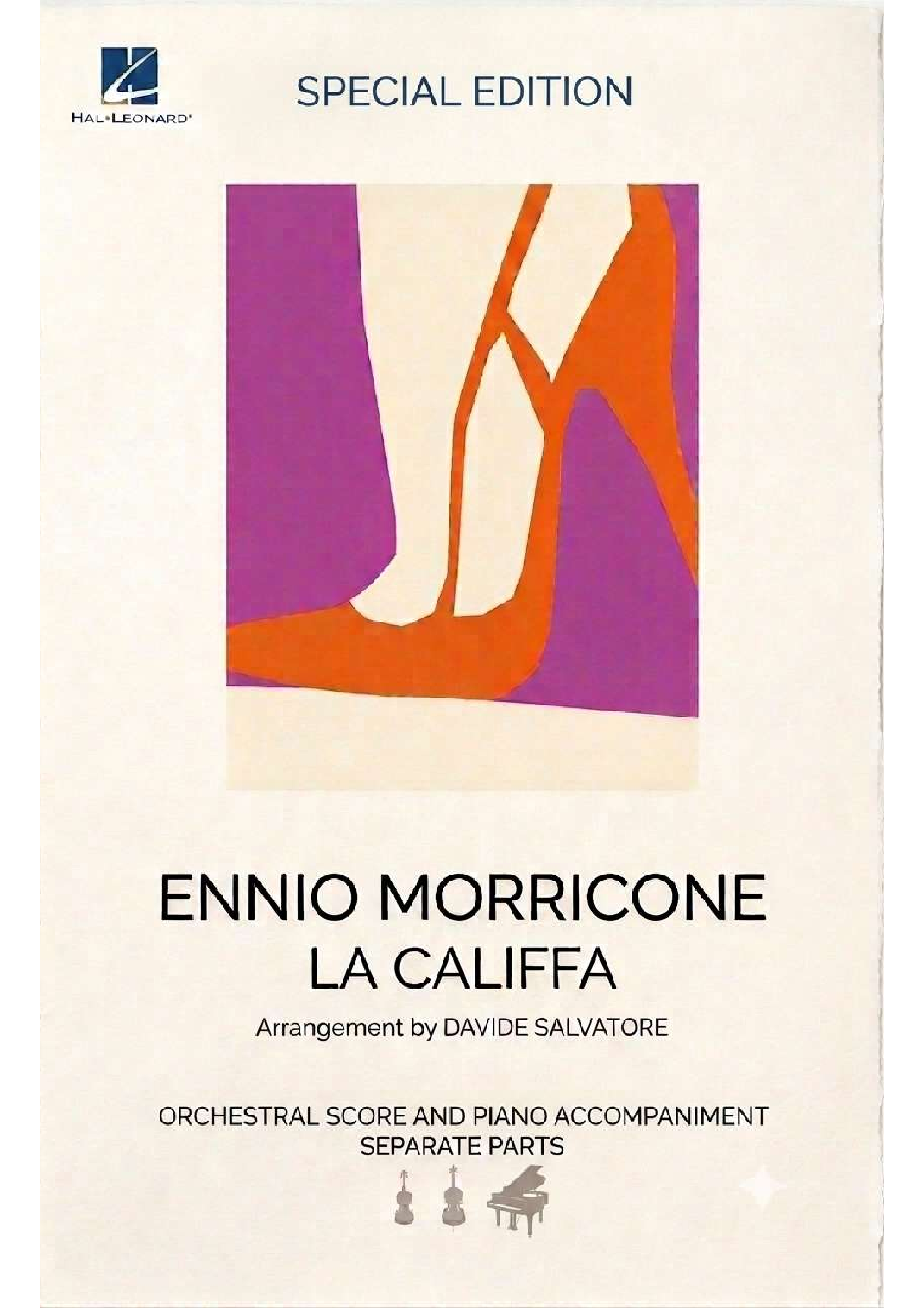 La Califfa by Ennio Morricone Sheet Music for Cello and Piano (arr