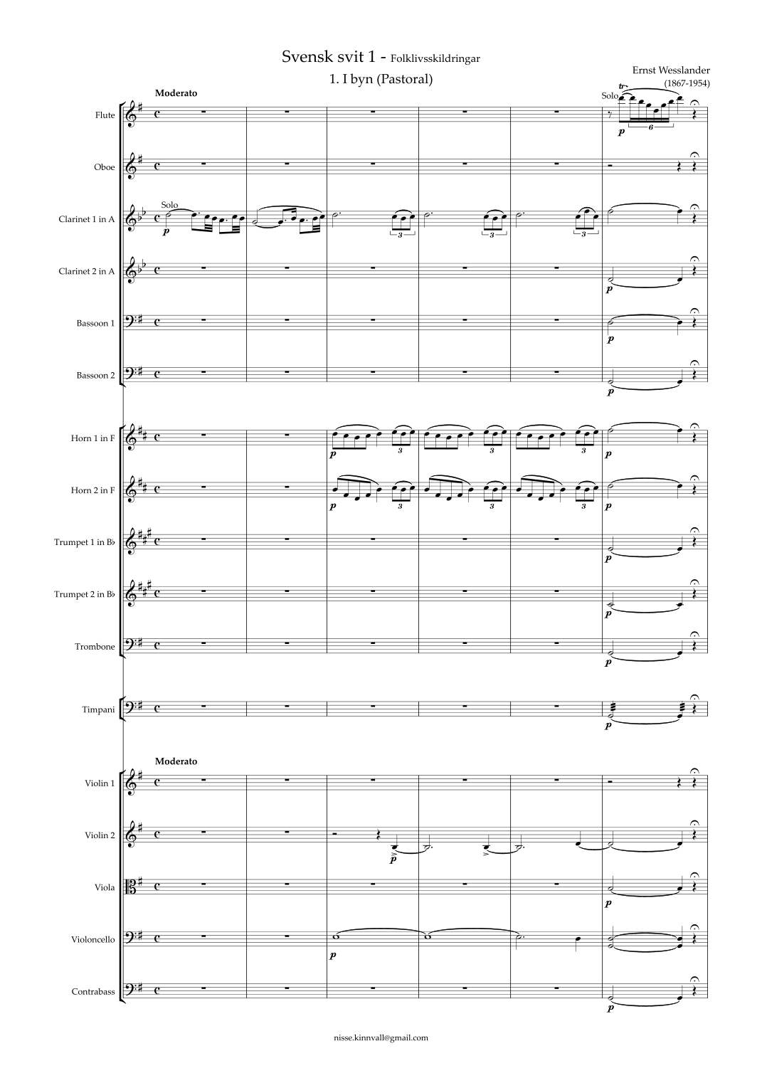 Svensk svit 1, 1. I byn by Ernst Wesslander 管弦乐团 - 预览