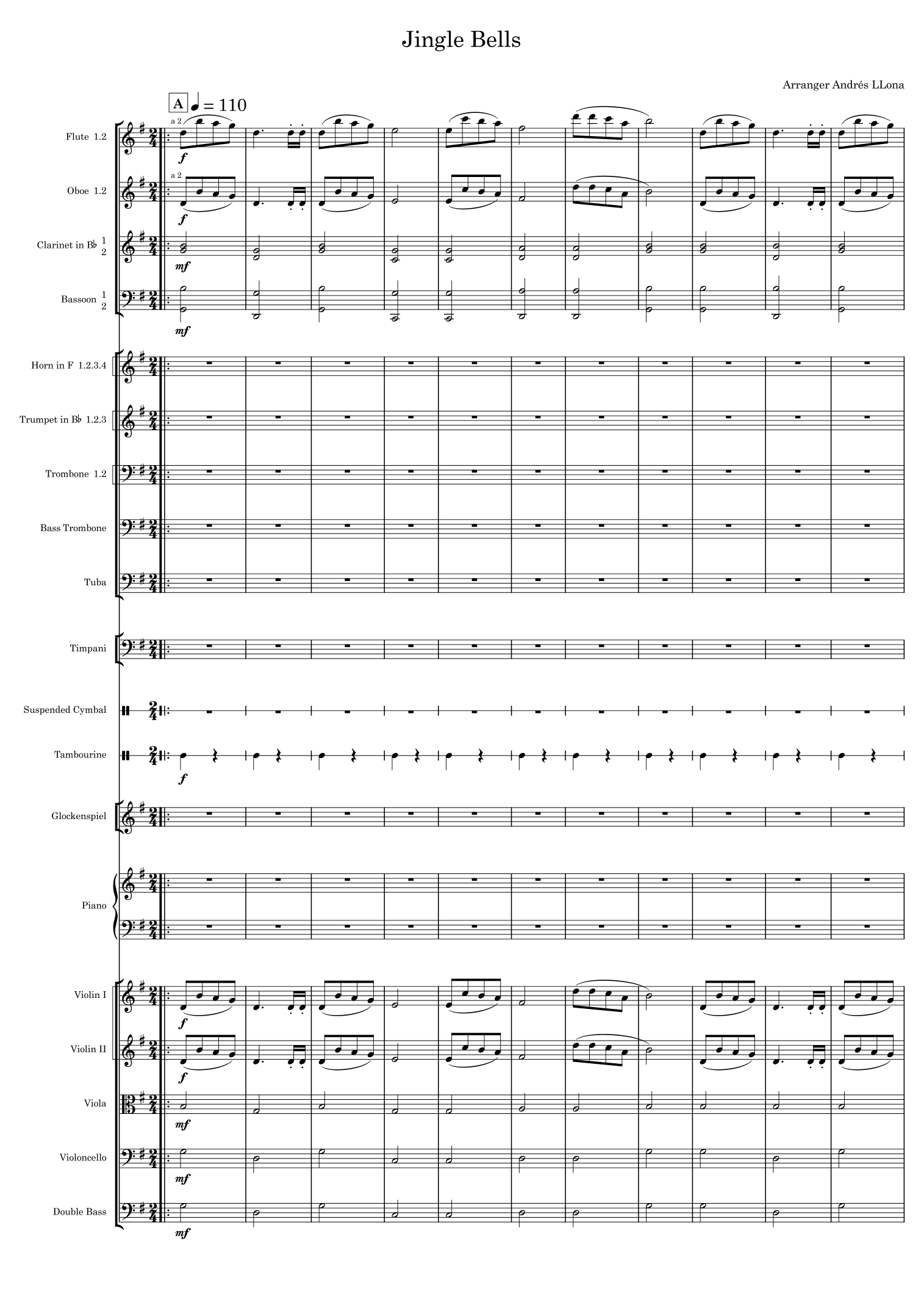 Jingle Bells (arr. Andrés LLona) by James Lord Pierpont Full Orchestra (铃儿响叮当 - 管弦乐版) - 预览