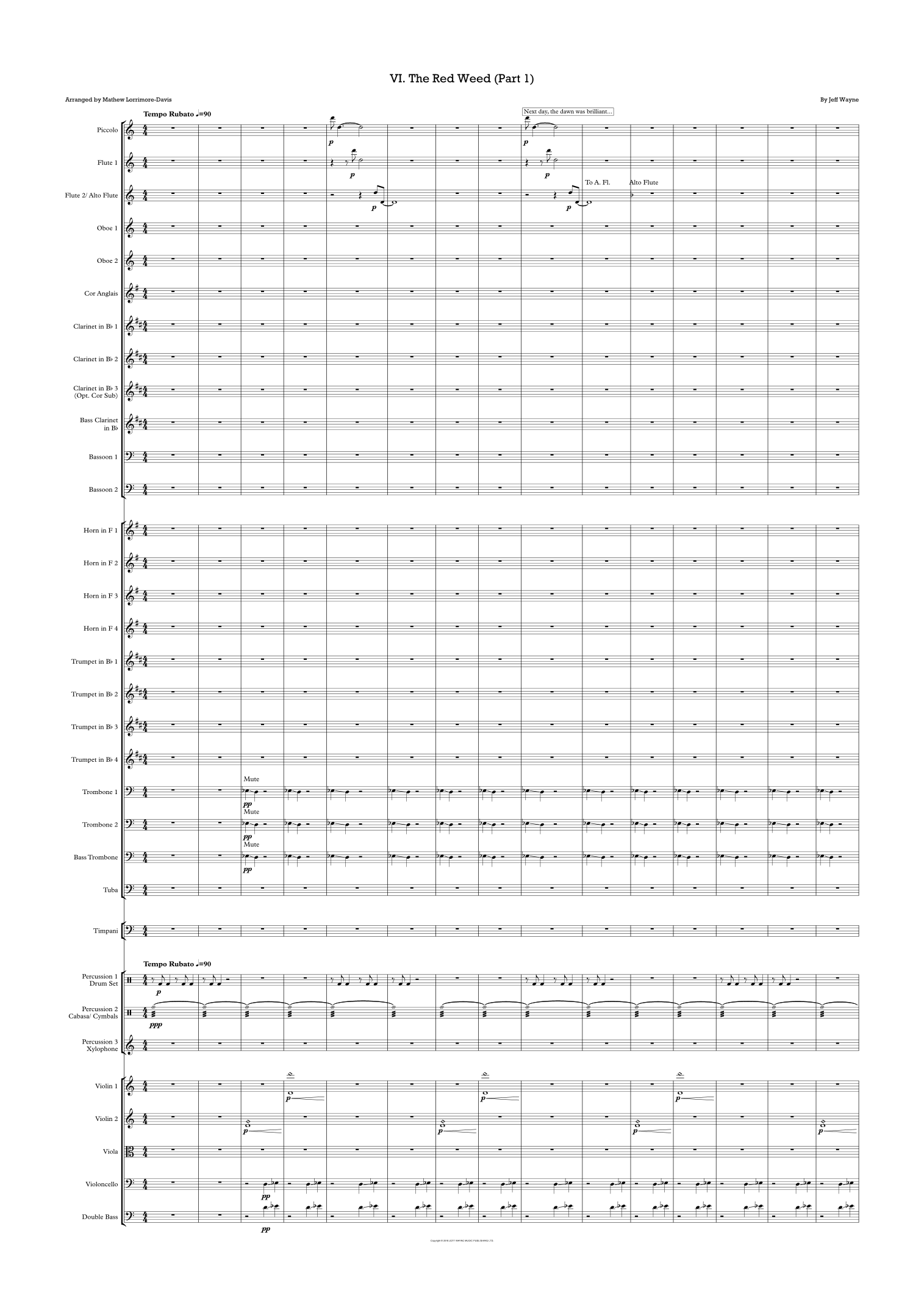 Jeff Wayne 的《The Red Weed (Part 1)》(Mathew Lorrimore-Davis 编曲)管弦乐团 - 预览