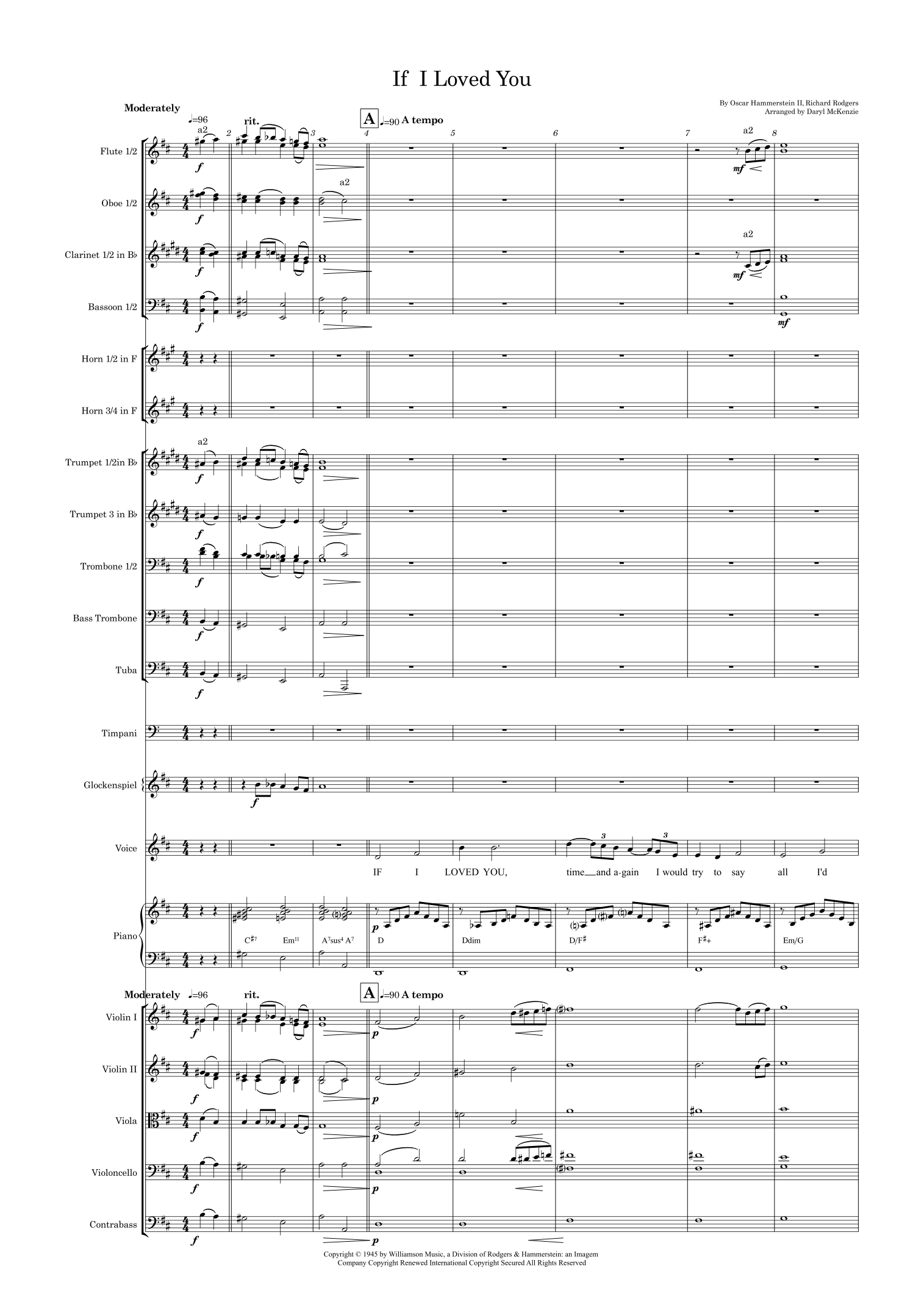 If I Loved You (arr. Daryl McKenzie) by Richard Rodgers 管弦乐团 - 预览