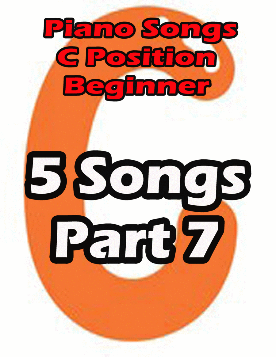 Piano songs in C position part 7 Digitale Noten