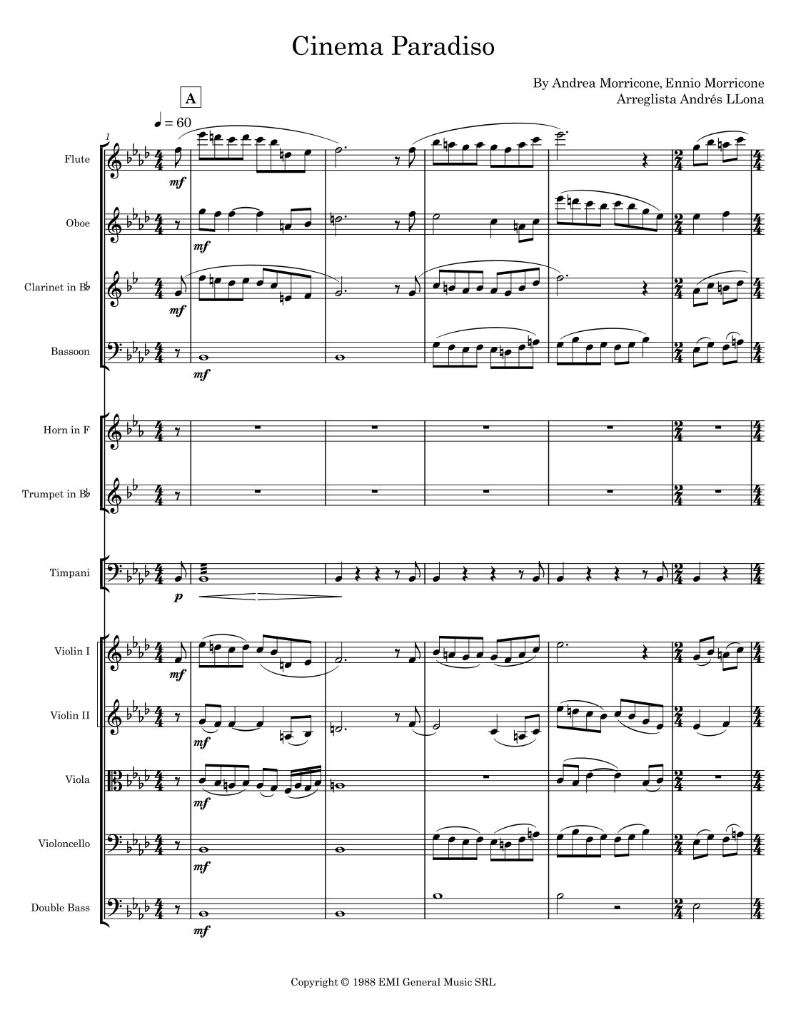 Cinema Paradiso (arr. Andrés LLona) by Lang Lang Full Orchestra