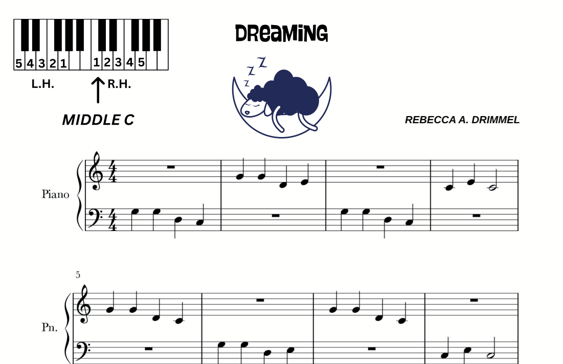 Dreaming by Rebecca A. Drimmel Sheet Music for Easy Piano at Sheet ...