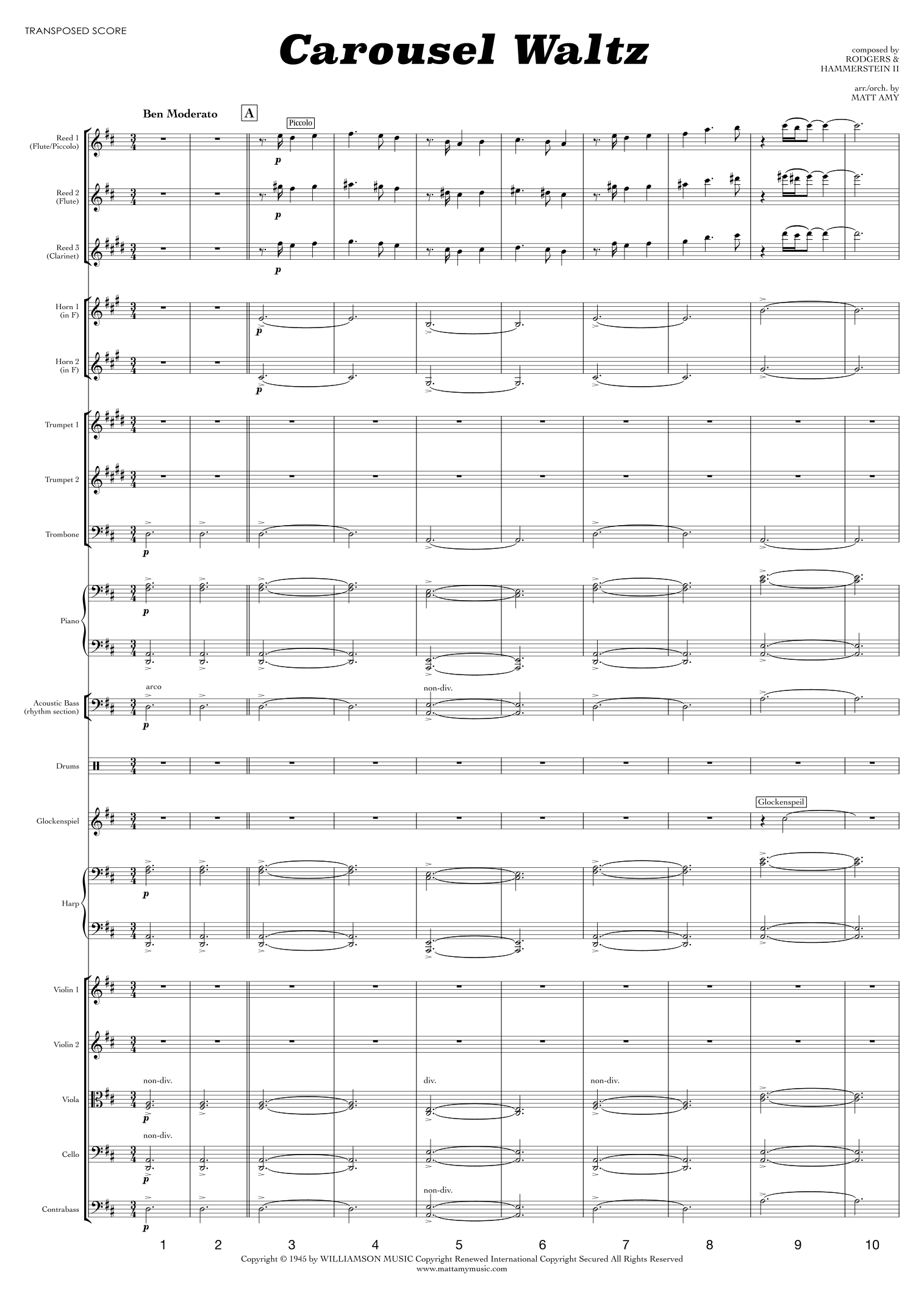 Overture - Carousel (arr. Matt Amy) by Richard Rodgers 管弦乐团 - 预览