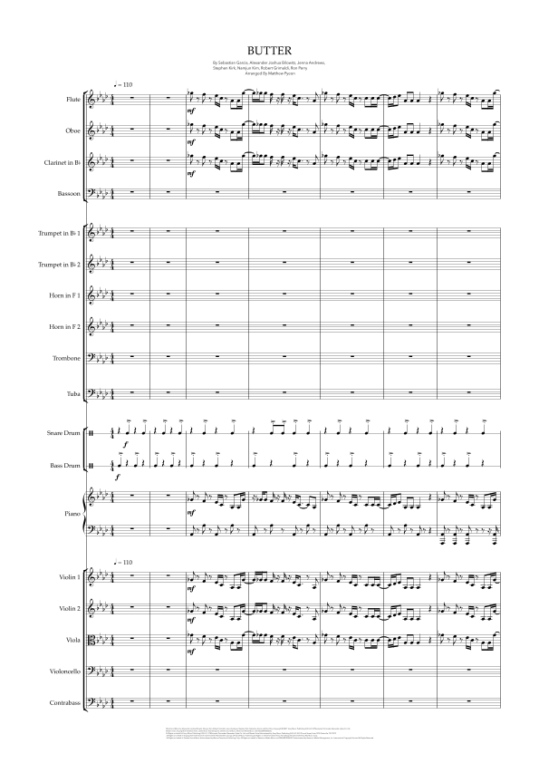 Butter (arr. Matthew pyeon) by BTS 管弦乐团 - 预览