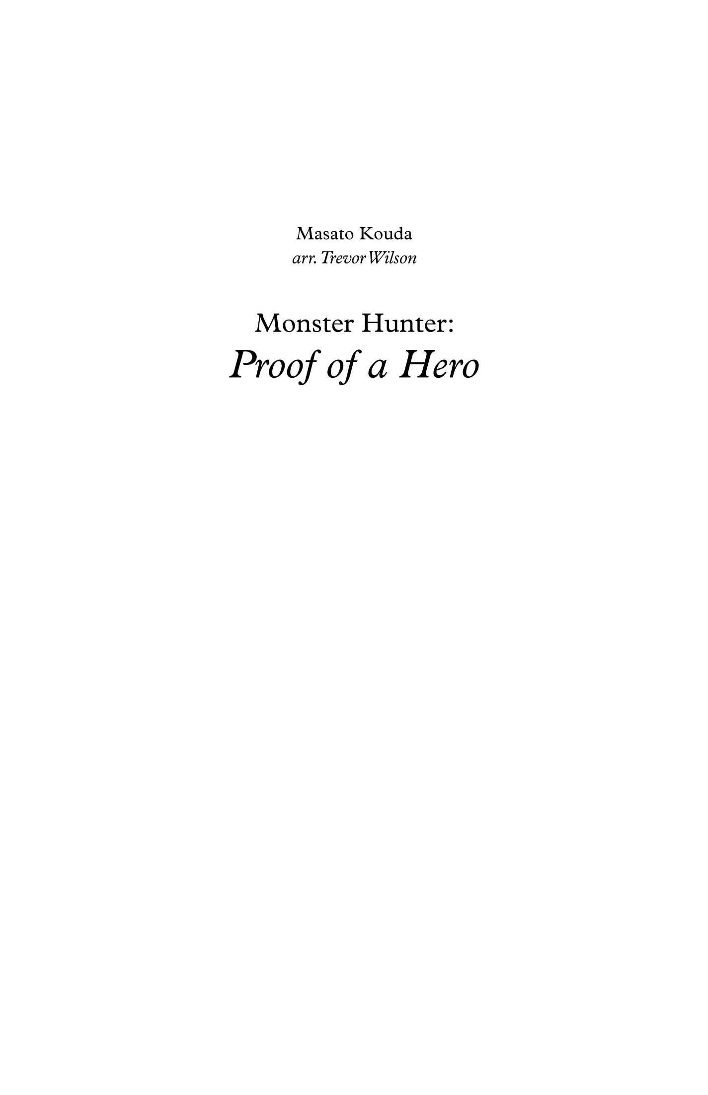 Proof Of A Hero (arr. Trevor Wilson) by Kana Yasuda (Pka Kana Utatane) Full Orchestra
