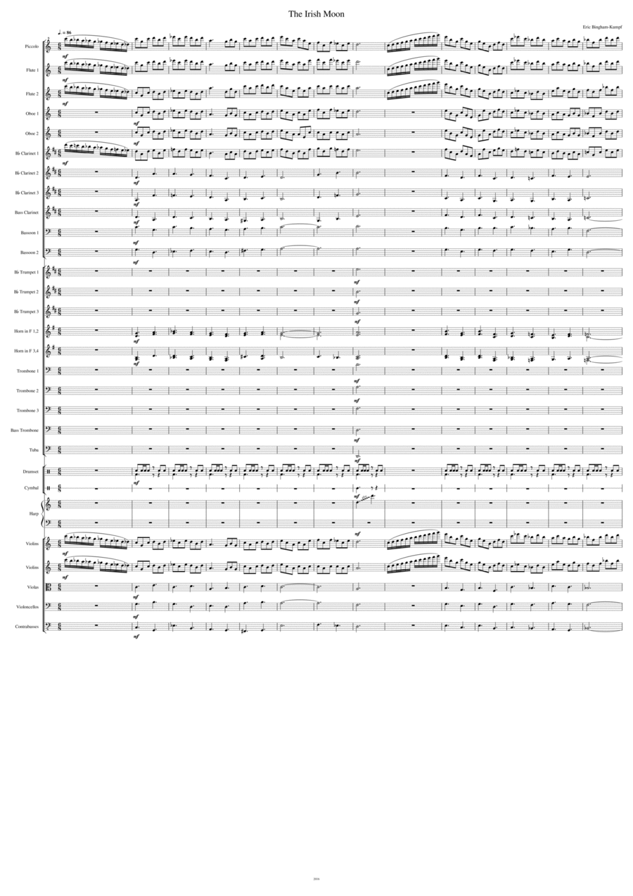 The Irish Moon - Eric Bingham-Kumpf (管弦乐团) - 预览
