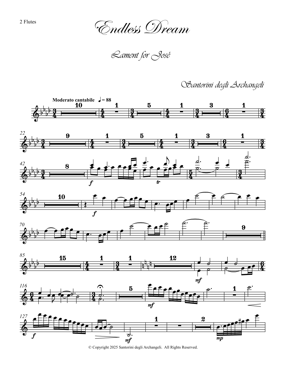 Endless Dream: Lament for José by Santorini degli Archangeli 管弦乐团 - 预览