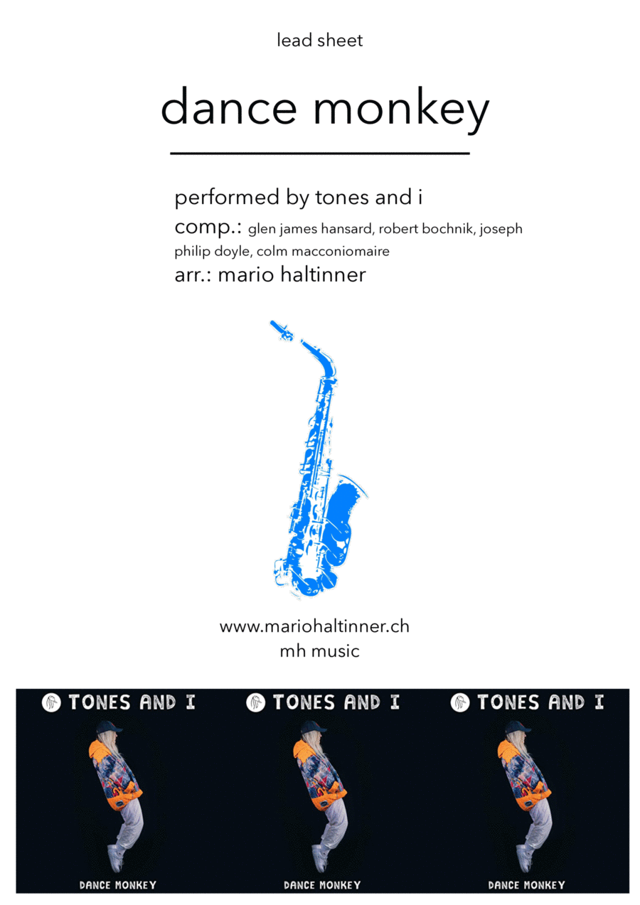 Dance Monkey Partitions Tones And I Saxophone Ténor solo