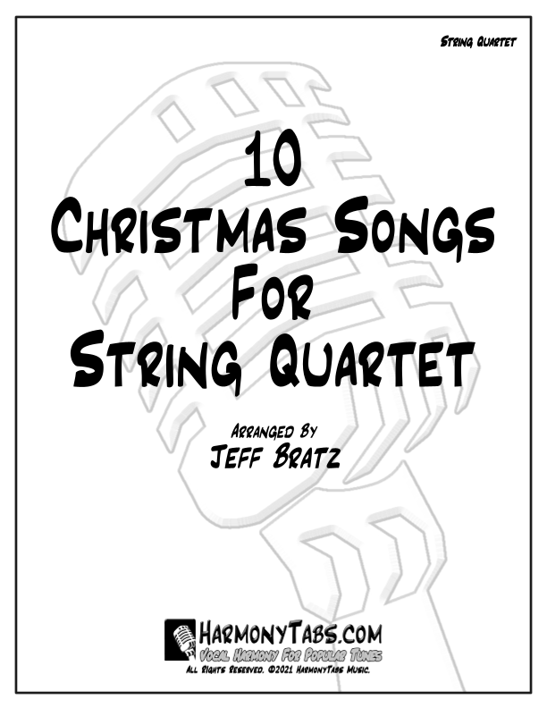 10 Christmas Songs for String Quartet (arr. Jeff Bratz) Sheet Music