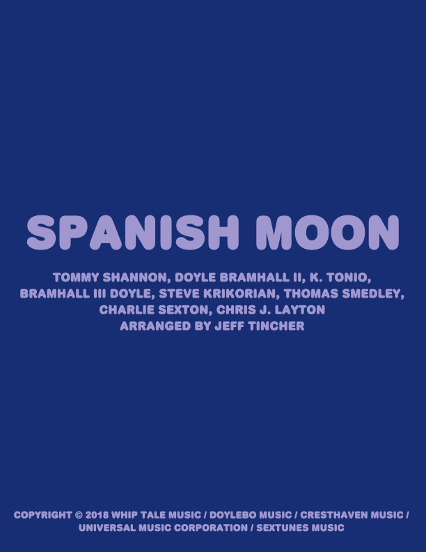 Spanish Moon (arr. Jeff Tincher) Sheet Music Little Feat Piano