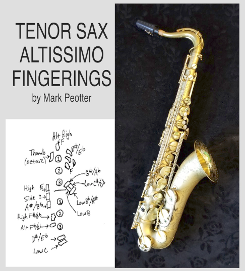 Tenor Sax Altissimo Fingerings High F To D By Mark Peotter Sheet Music 