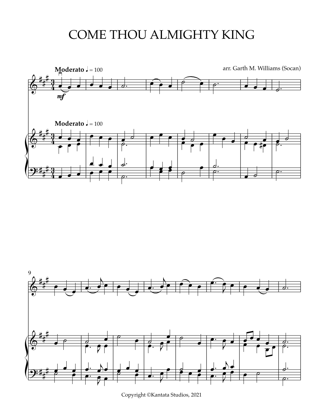 A CHILD THIS DAY IS BORN FOR FULL ORCHESTRA (arr. Garth Williams) by Garth Williams Full Orchestra