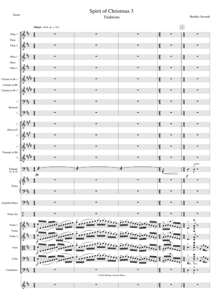 Spirit of Christmas 3/5 - Traditions (arr. Bradley Sowash Music) by Bradley Sowash Full Orchestra
