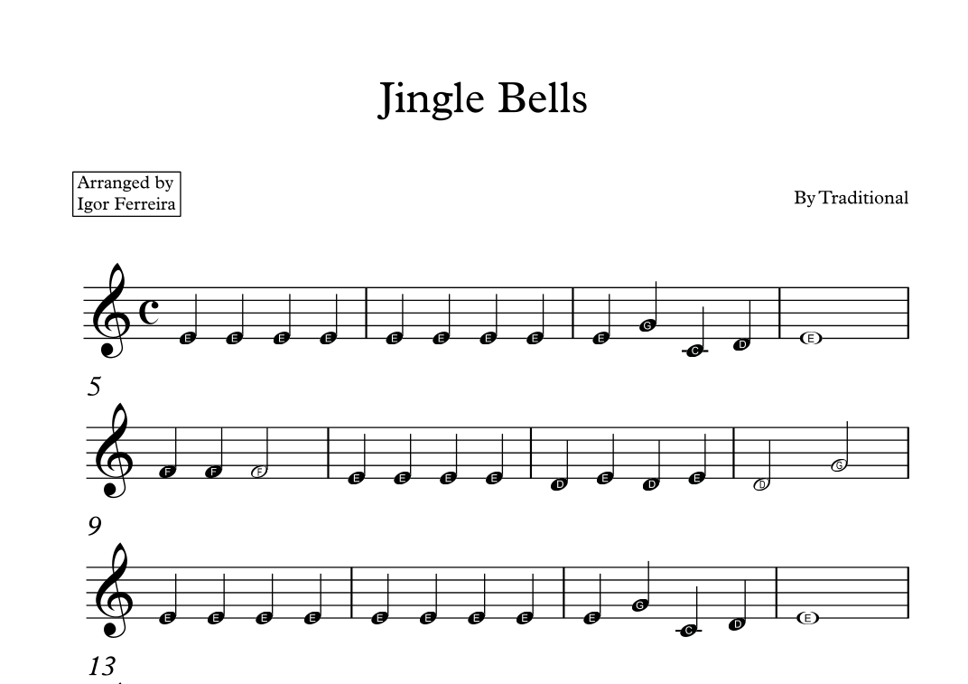 Jingle Bells (arr. Igor Ferreira) Sheet Music | Traditional