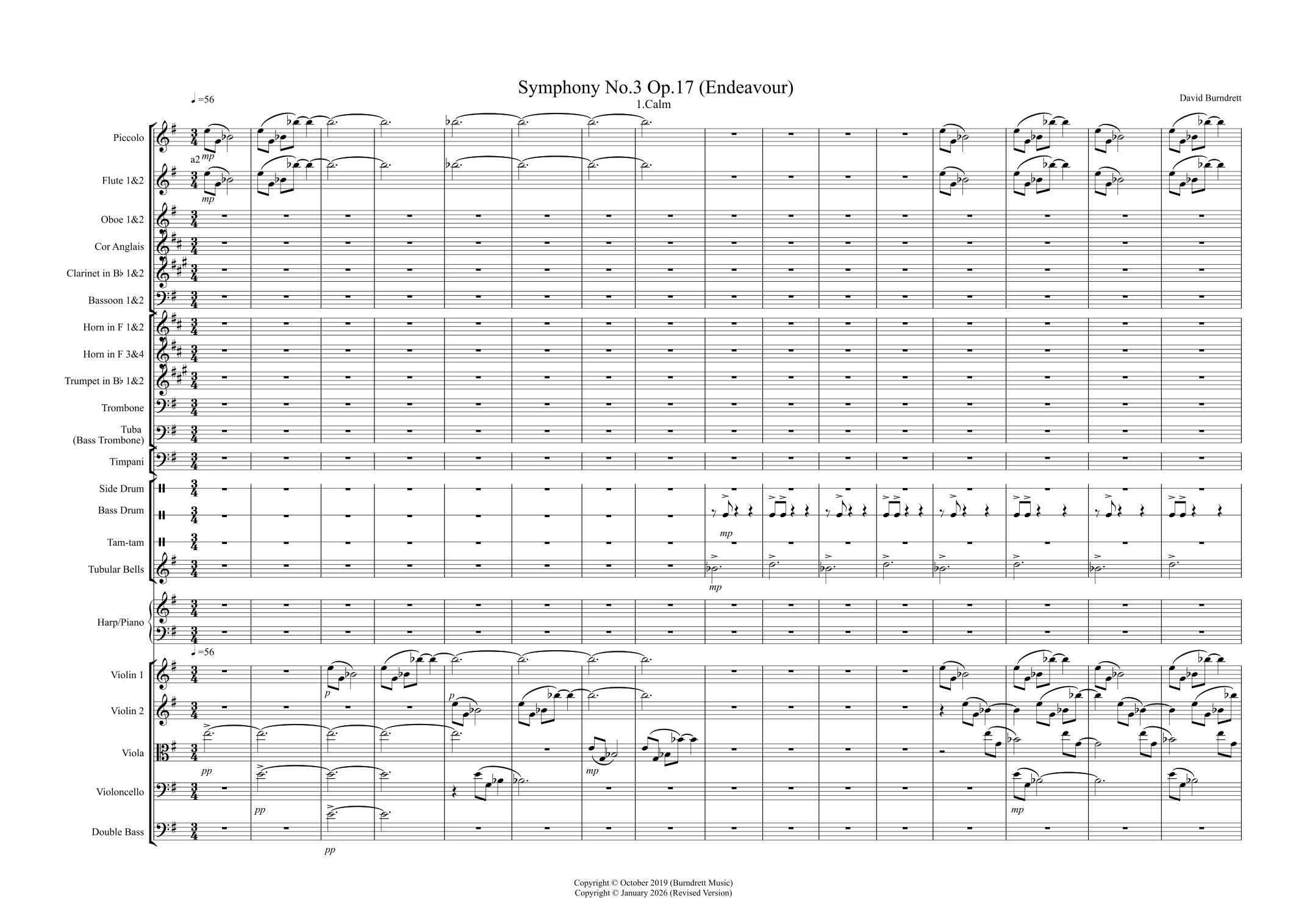 Symphony No.3 Op.17 (Endeavour) by David Burndrett 管弦乐团 - 预览