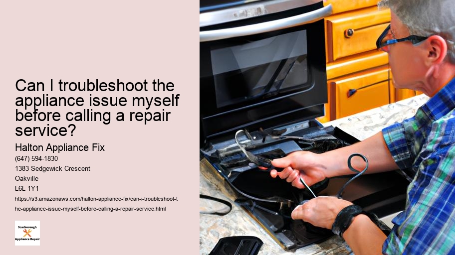 Can I troubleshoot the appliance issue myself before calling a repair service?