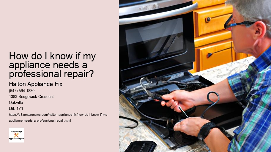 How do I know if my appliance needs a professional repair?