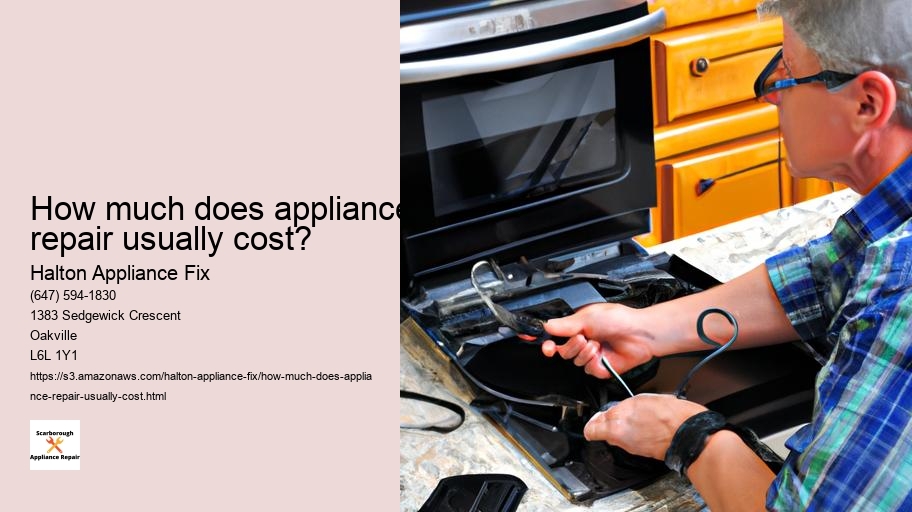 How much does appliance repair usually cost?