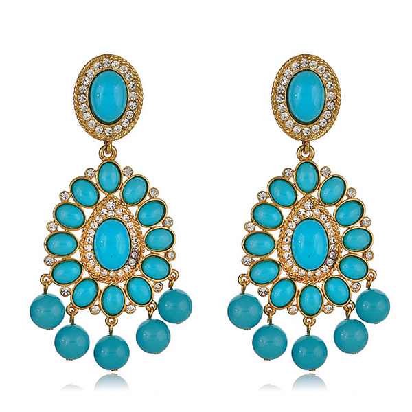 Jay Lane Socialite Turquoise Earrings HAUTEheadquarters