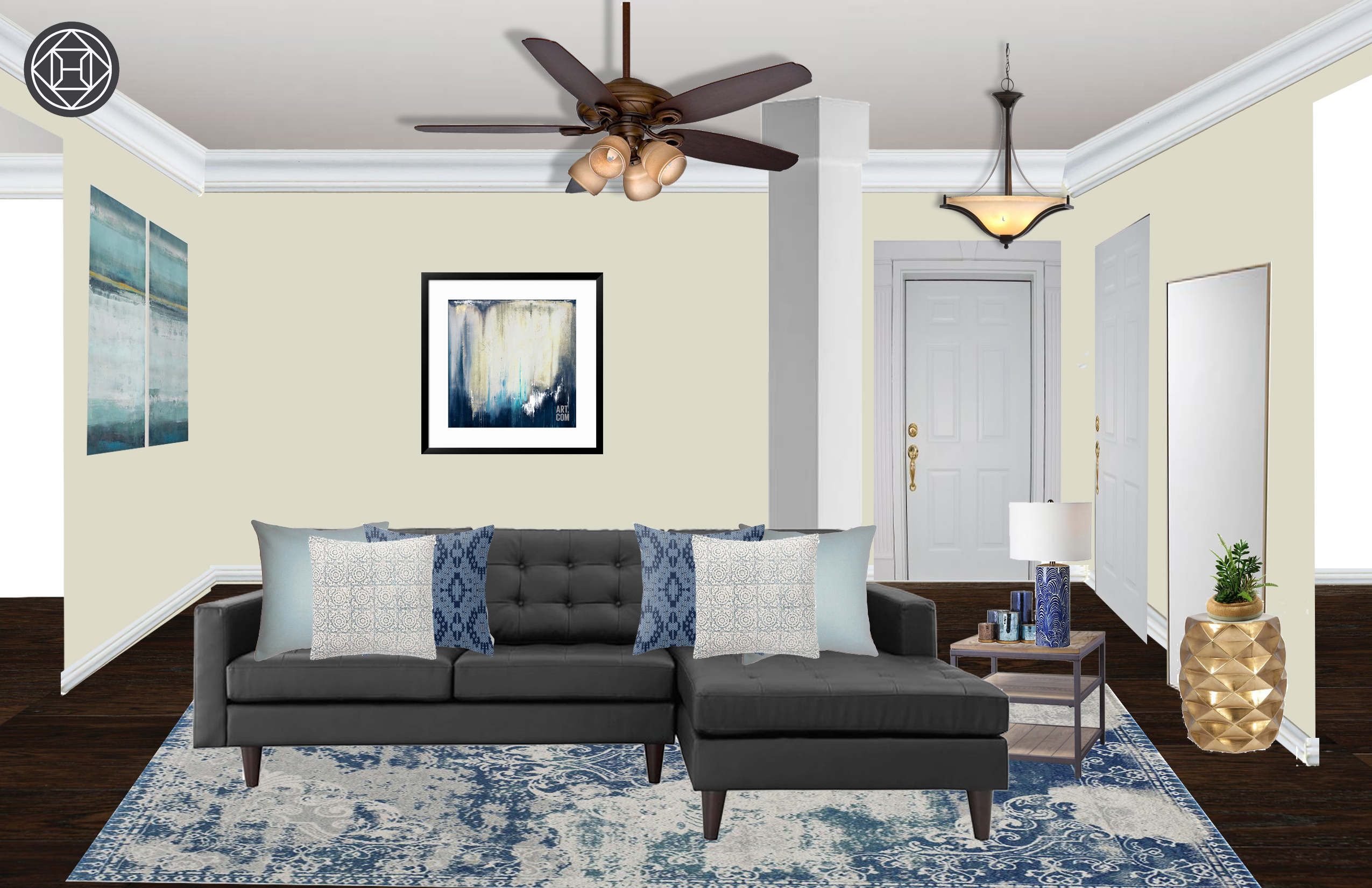 Modern, Classic, Traditional Living Room Design by Havenly Interior