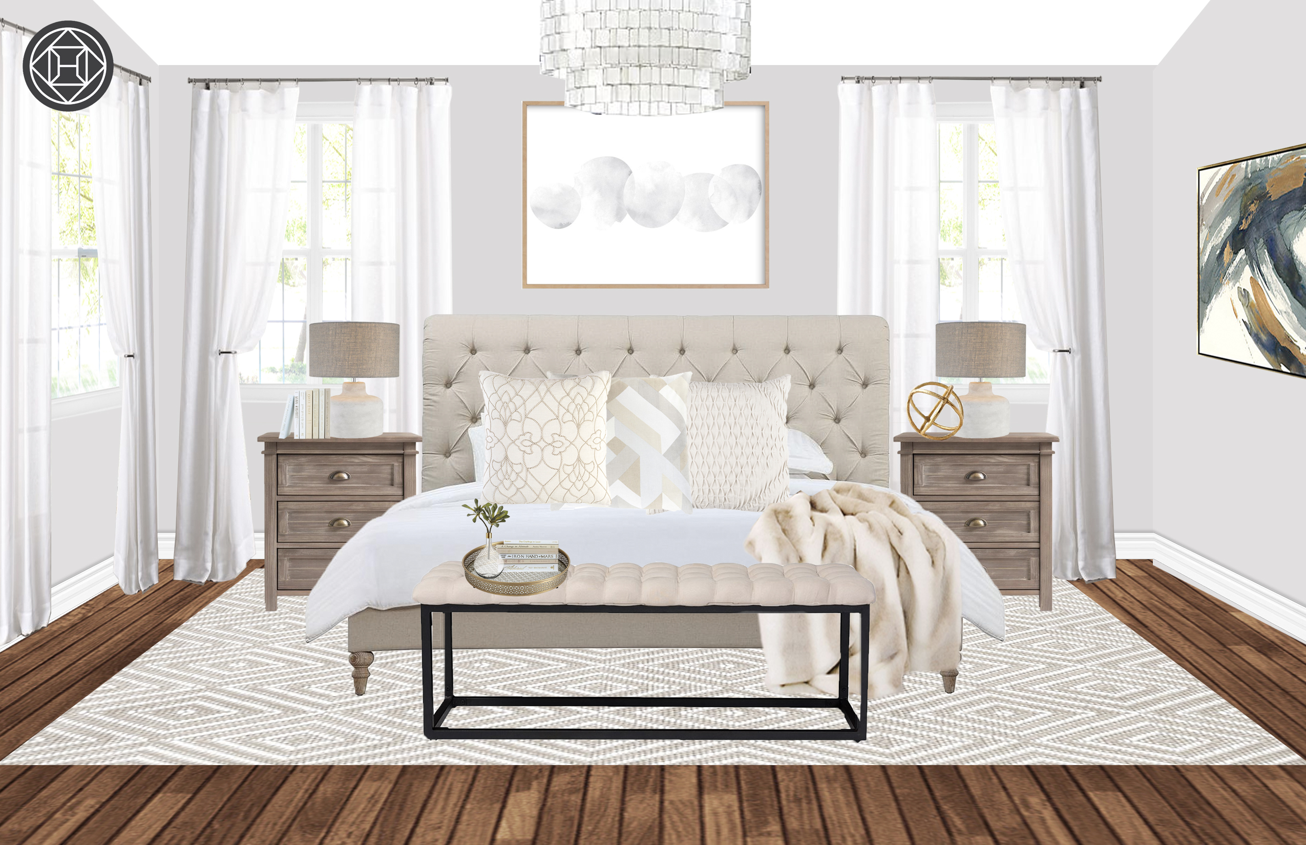 Classic, Traditional, Rustic Bedroom Design by Havenly Interior