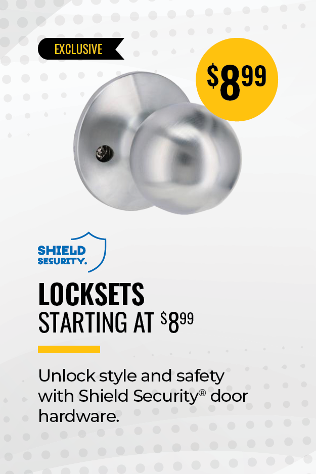 Shop Locksets starting at $8.99