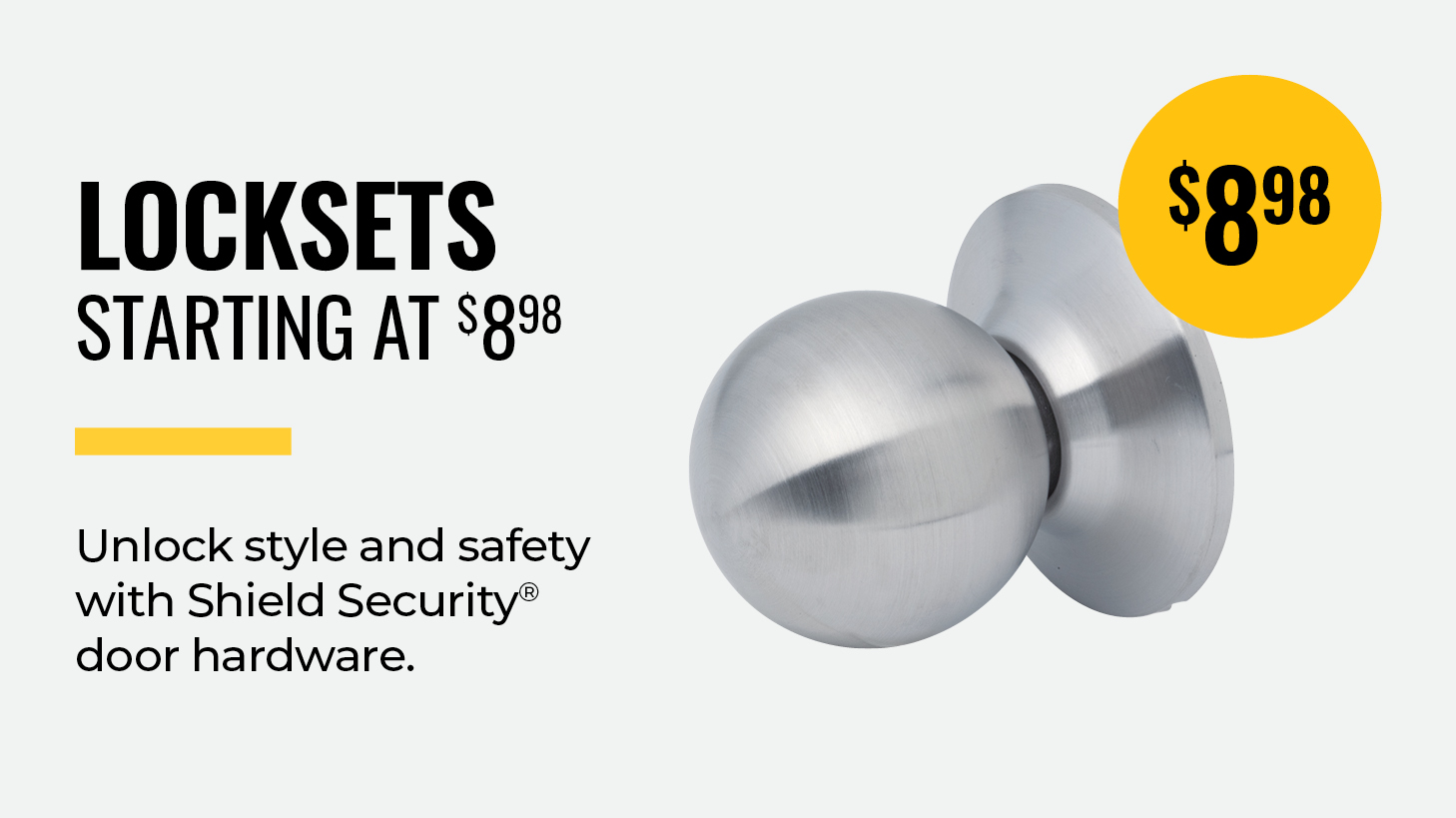 Shop Locksets starting at $8.98