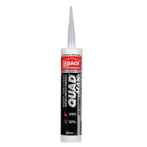 LePage® QUAD MAX All Weather Flexible Window, Door & Siding Sealant, Beige #455, 280 mL