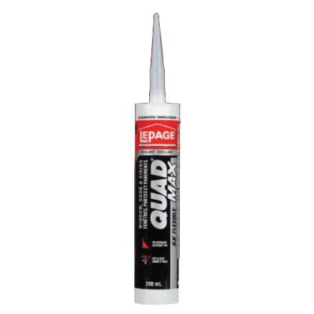 LePage® QUAD MAX All Weather Flexible Window, Door & Siding Sealant, Red #947, 280mL