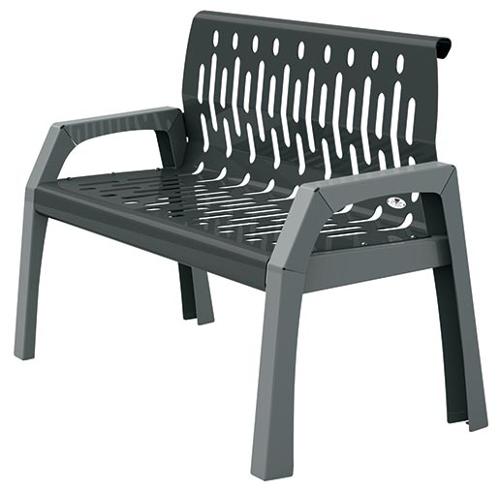 4 Feet Black Steel Heavy Duty Bench