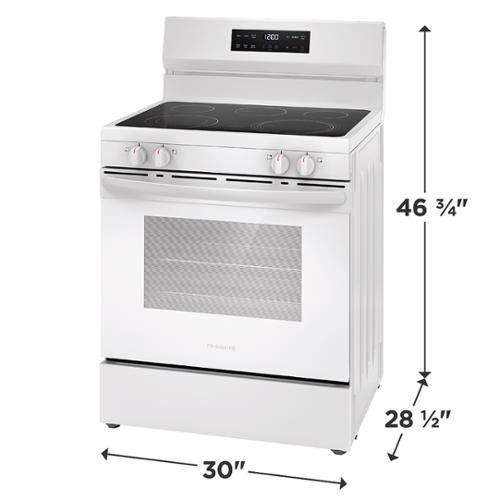 Frigidaire® 30" Rear Control Electric Range With Smooth Cooktop, 5.3 Cu