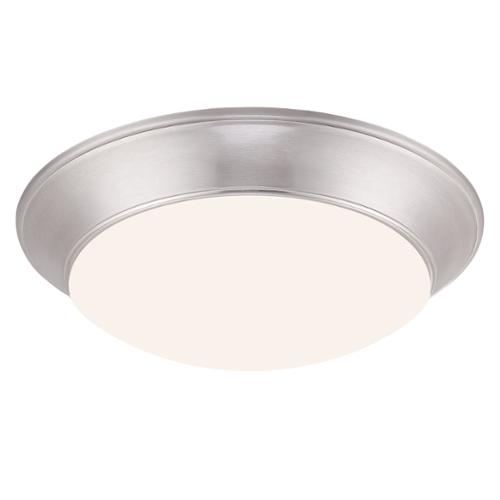 Seasons® 13" LED 17W 5CCT Dimmable Flush Mount Ceiling Fixture, Brushed Nickel