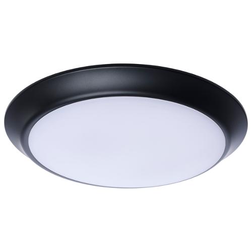 Satco® 10" LED 12W 5CCT Disk Light, Black, 1,000 Lumens