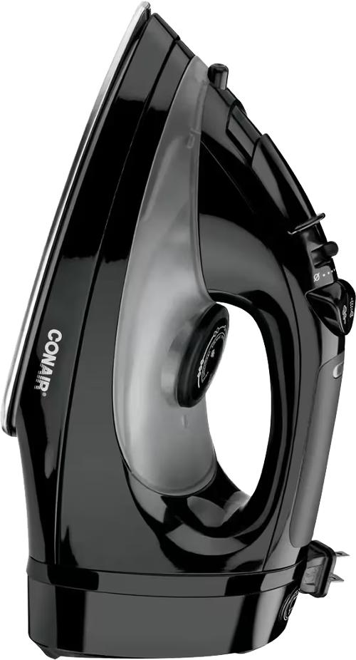 Conair® Cord-Keeper™ Steam Iron, 1,400 Watt, Black