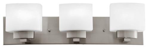 Seasons® Dove Creek 24" Three-Light Bath Vanity Fixture, Satin Nickel