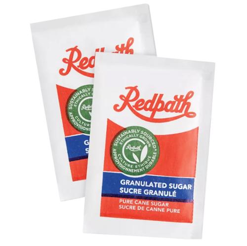 Redpath Individual Sugar Packets, 3.5 g, Case Of 1,000