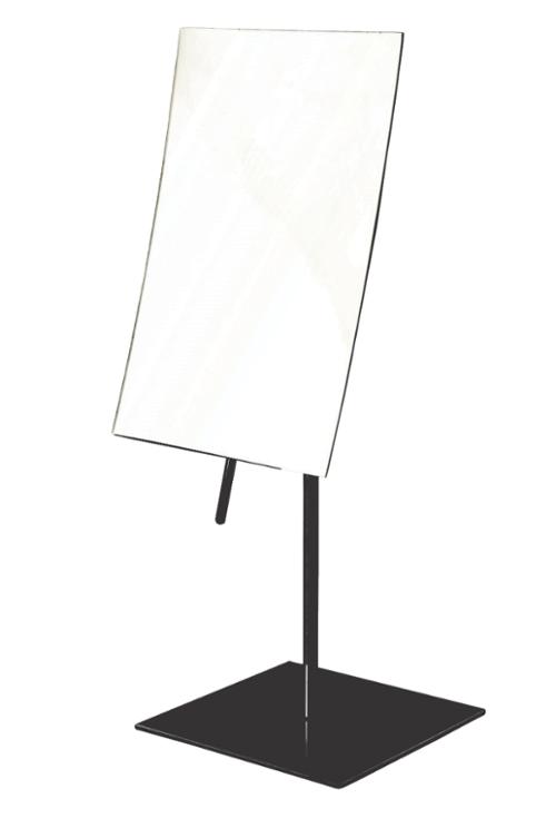 Jerdon Table Top Makeup Mirror, 5 x 8" Frame, Black