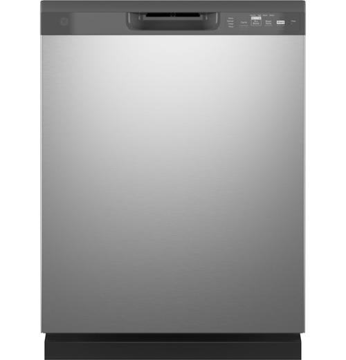GE® 24" Built-In Front Control Dishwasher, Stainless Steel