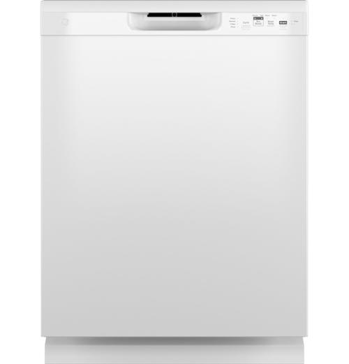 GE® 24" Built-In Front Control Dishwasher, White