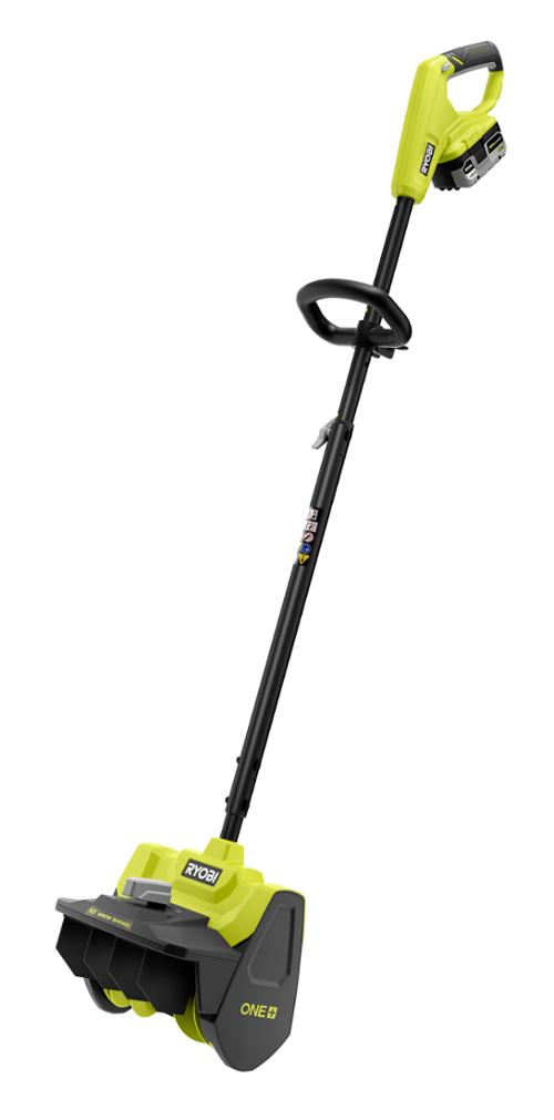 RYOBI 18V ONE+ Cordless 10” Snow Shovel Kit with 4.0 Ah Battery and Charger
