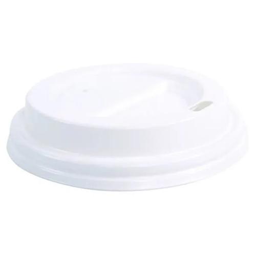Polystyrene Flat Lid, 10 Oz, White, Case Of 1,000