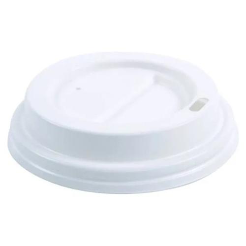 Polystyrene Flat Lid, 9 Oz, White, Case Of 1,000